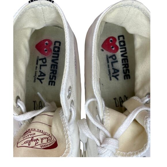 Comme des Garçons PLAY Red Heart Converse Chuck Taylor High Top Unisex M6/W8 - Picture 4 of 11